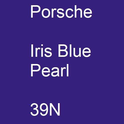 Porsche, Iris Blue Pearl, 39N.